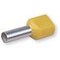 Aderendhülse 2x6 mm gelb